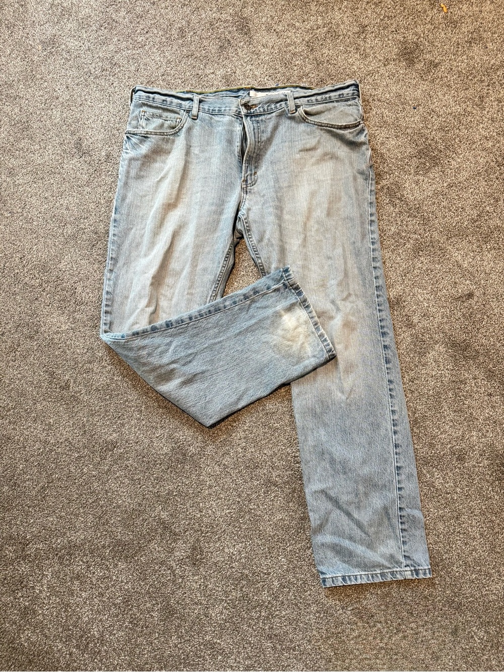 DKNY Men's Light Blue Straight Jeans